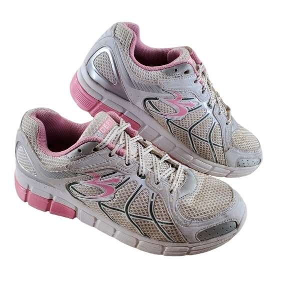 G Defy Shoes Women sz 8 White Pink Athletic Casual Lace Up Gravity Defyer Shoes - Picture 2 of 16